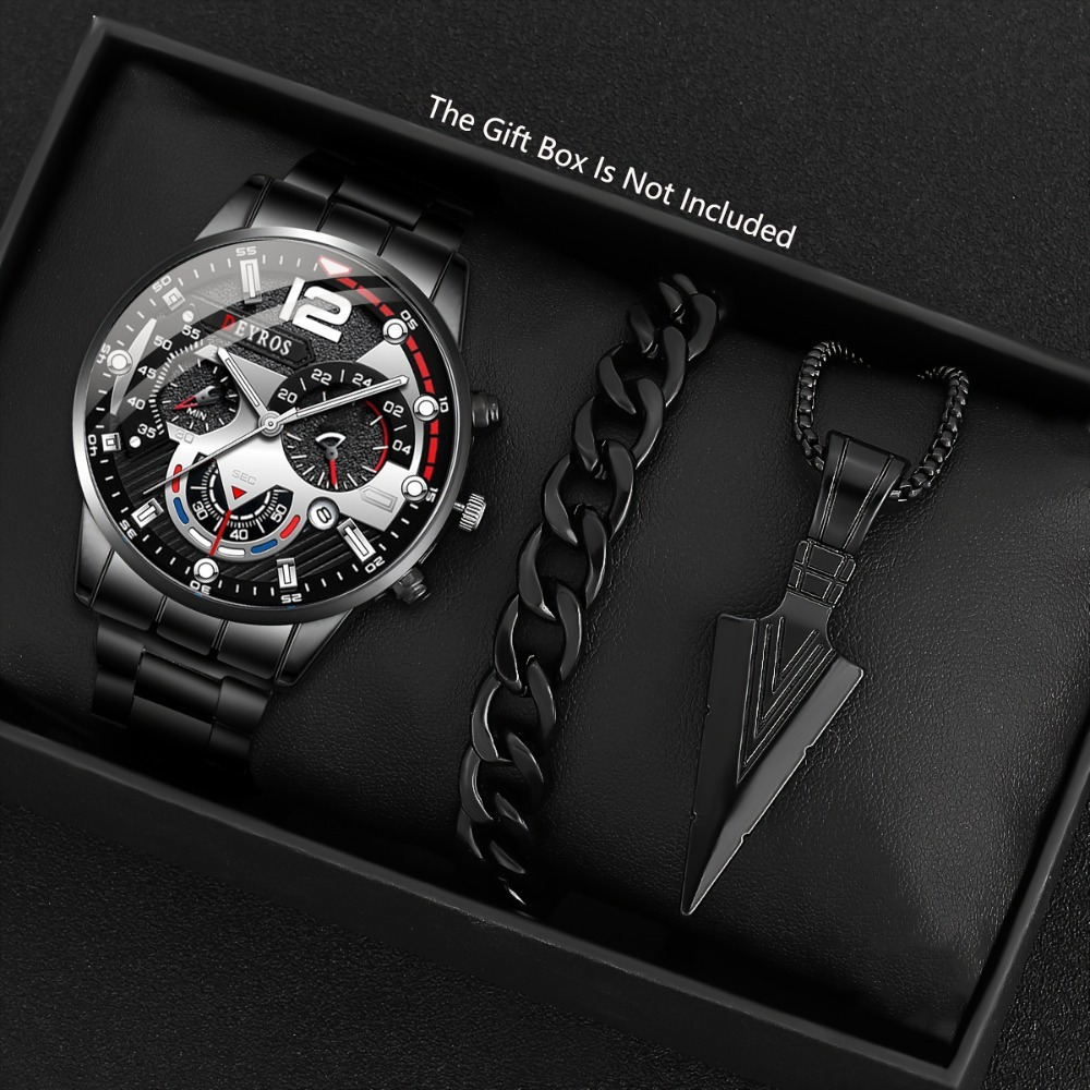 Best Jewelry Watches For Men - 3 шт./компл. модные мужские часы из