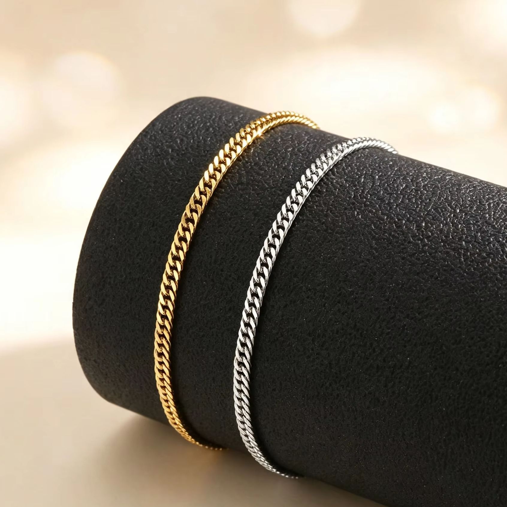 Jc Jewelry & Watches Reviews - Тонкий кубинский браслет на ногу для