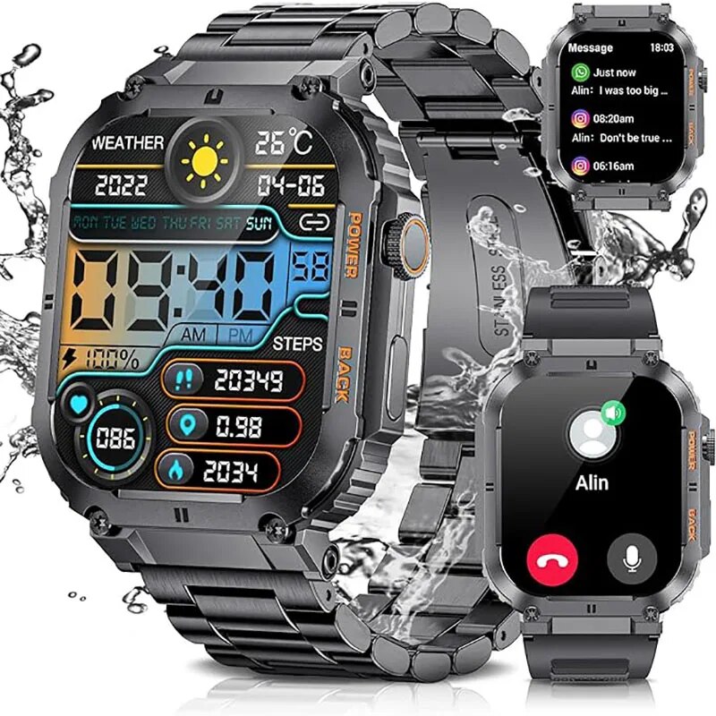 Jewelry Smart Watches - Смарт-часы LIGE мужские спортивные водонепроницаемые с