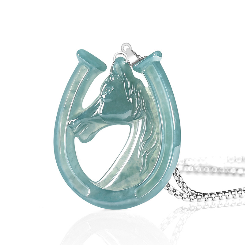 Necklace Pendant - Кулон-подвеска из серебра S925 с натуральным