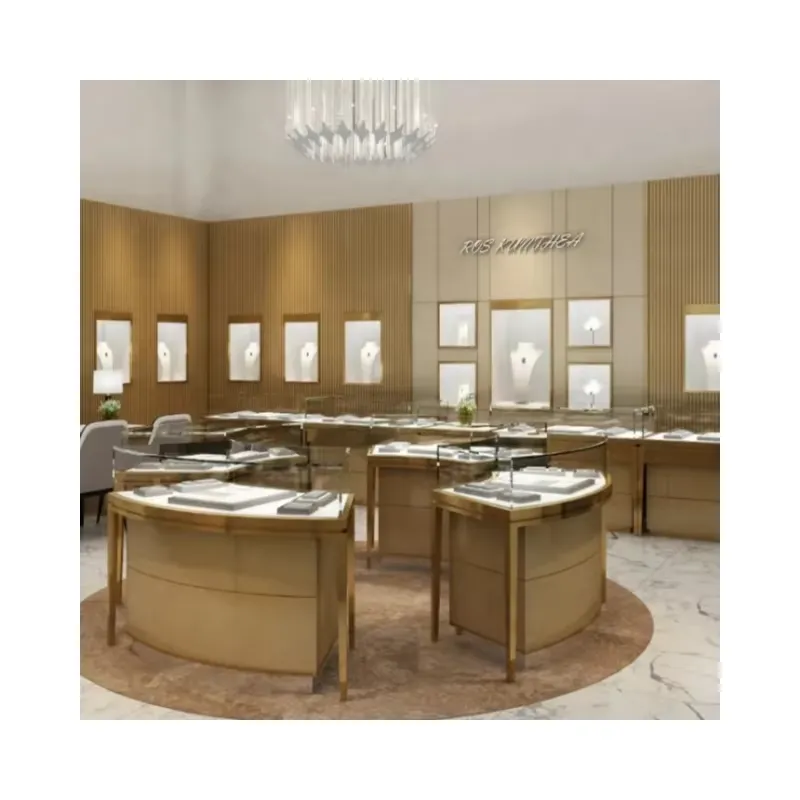 Used Jewelry Watches - Белая витрина с дымчатым стеклом, подсветкой