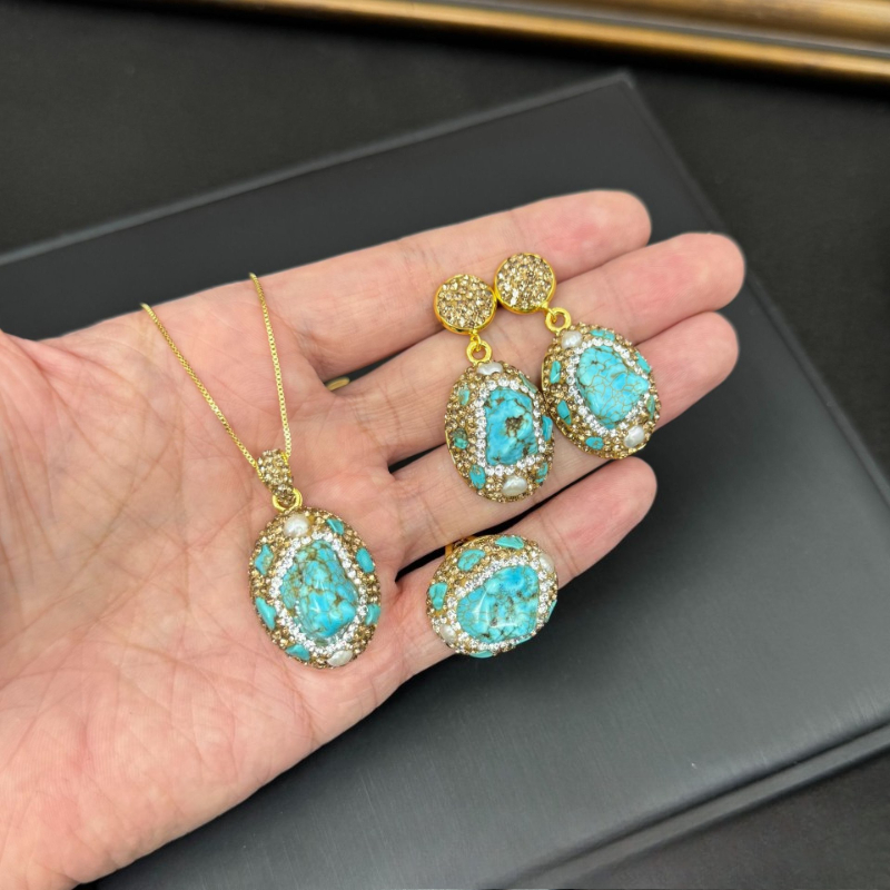 Элегантный женский ювелирный н – обзор и цена Turquoise Stone Ring