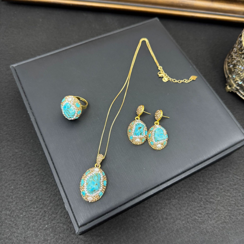 Элегантный женский ювелирный н – обзор и цена Turquoise Stone Ring