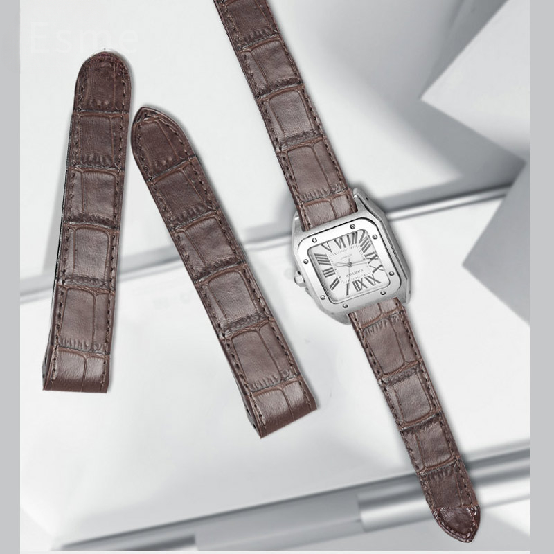 Ремешок из воловьей кожи для C – обзор и цена Cartier Watch Santos