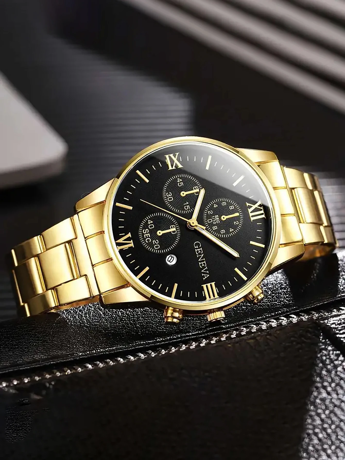 2. Модный мужской золотистый д – обзор и цена Jewelry Smart Watches