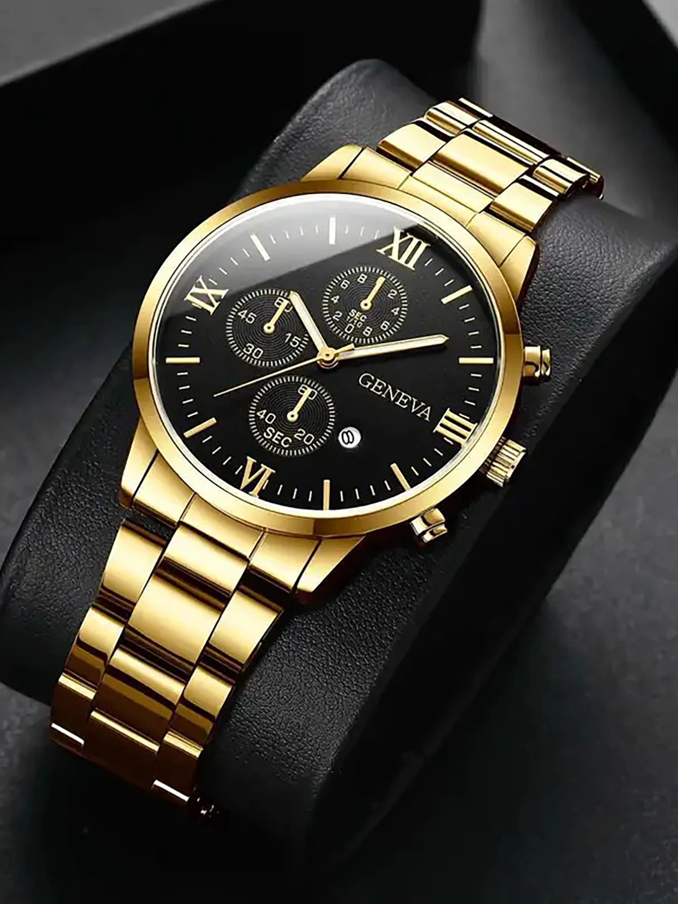 2. Модный мужской золотистый д – обзор и цена Jewelry Smart Watches