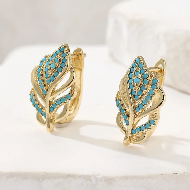 Креативные серьги-кольца в фор – обзор и цена Turquoise Stone Ring